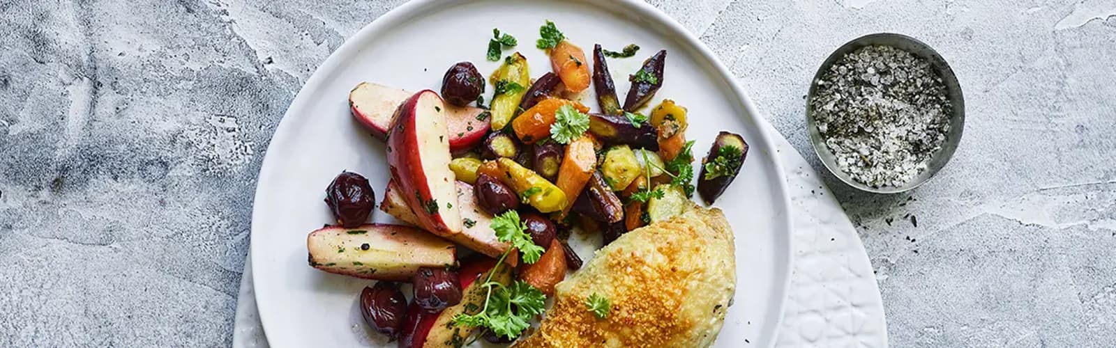 Ruoka-annos, kananfilee salaatilla