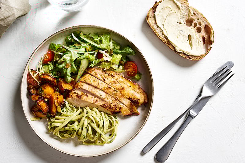Healthy and tasty food