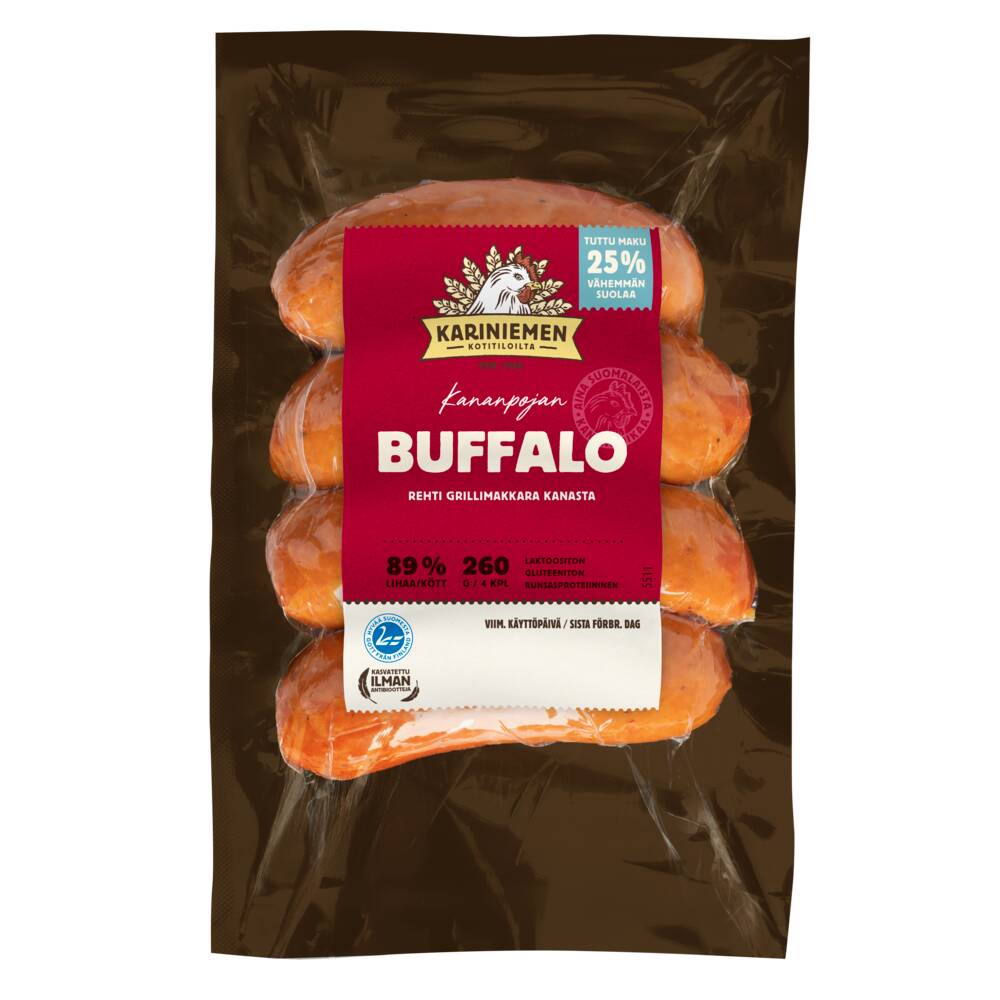5511 KN Buffalo grillimakkara 260g