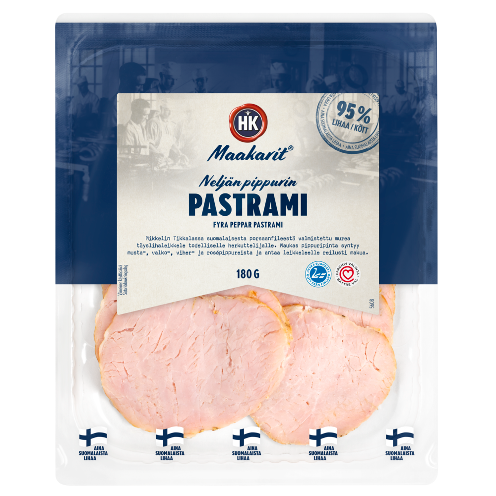 5608 HK Maakarit Neljan pippurin pastrami 180g