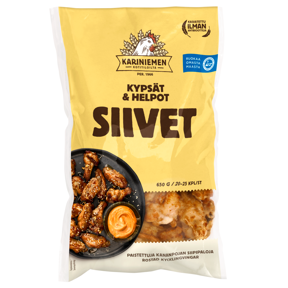 7213 KN Paistetut siivet 650g