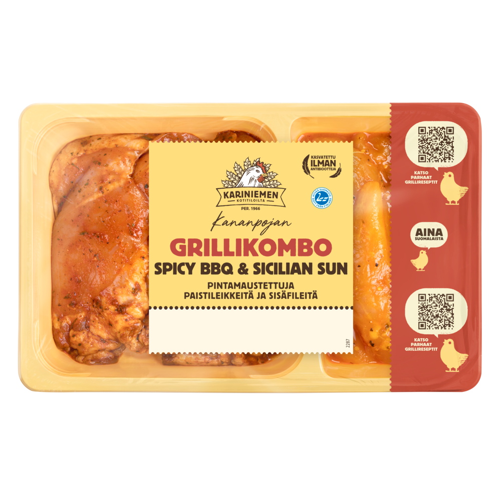 2287 KN Grillikombo SpicyBBQ ja SicilianSun 550g