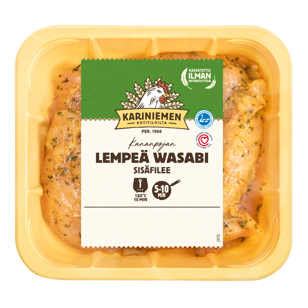 2970 KN Sisafilee Lempea Wasabi 400g