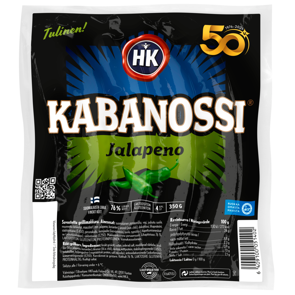 5140 HK Kabanossi Jalapeno 350g
