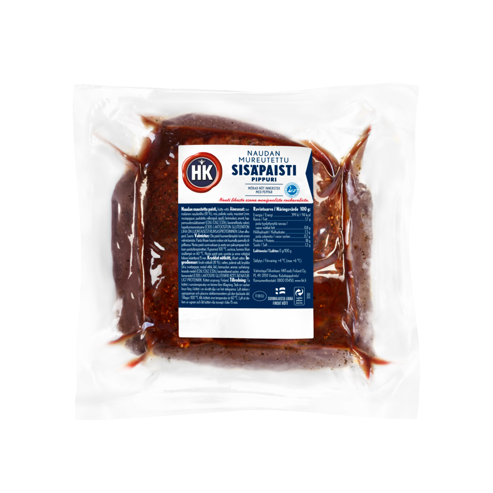 3130 HK Mureutettu Naudan sisäpaisti pippuri n.1 kg