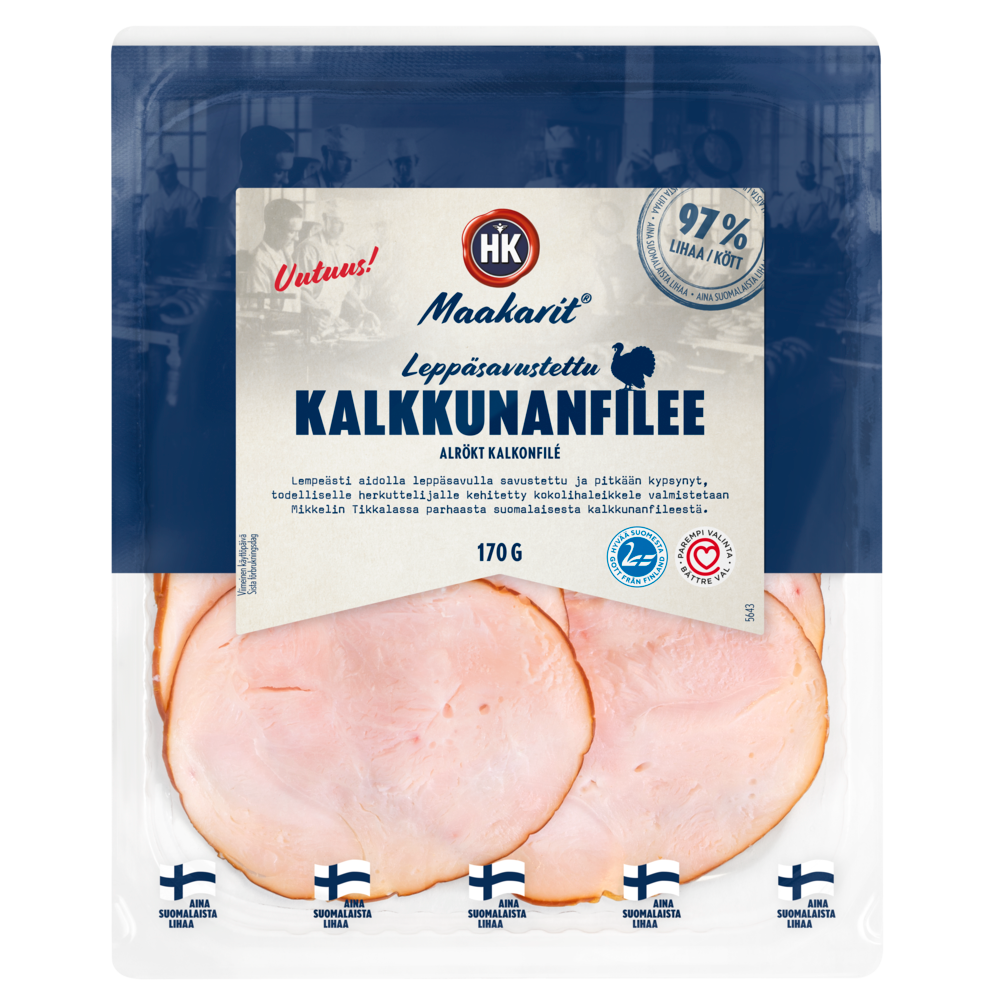 5643 HK Maakarit Leppasavustettu Kalkkunanfilee 170g