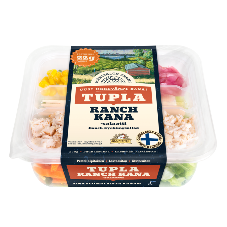 6554 Makitalon farmi Tupla Ranch Kanasalaatti 270g